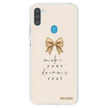 Picasee silikónový prehľadný obal pre Samsung Galaxy M11 - Golden Dream