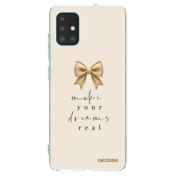 Picasee silikónový prehľadný obal pre Samsung Galaxy M51 M515F - Golden Dream