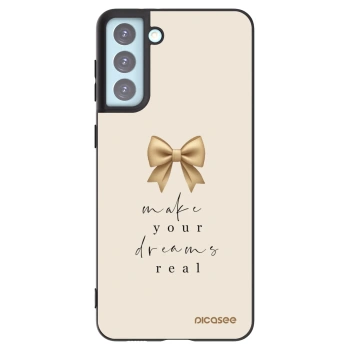 Picasee silikónový čierny obal pre Samsung Galaxy S21+ 5G G996F - Golden Dream