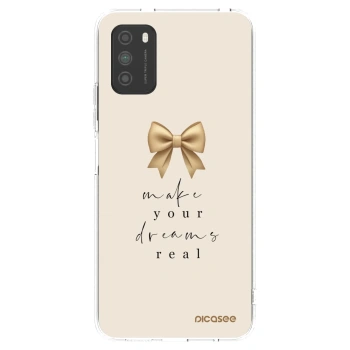 Picasee silikónový prehľadný obal pre Xiaomi Poco M3 - Golden Dream