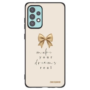 Picasee silikónový čierny obal pre Samsung Galaxy A72 A725F - Golden Dream