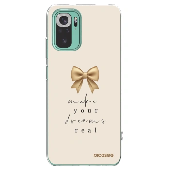 Picasee silikónový prehľadný obal pre Xiaomi Redmi Note 10 Pro - Golden Dream