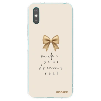 Picasee silikónový prehľadný obal pre Xiaomi Redmi 9AT - Golden Dream