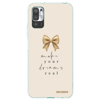 Picasee silikónový prehľadný obal pre Xiaomi Redmi Note 10 5G - Golden Dream