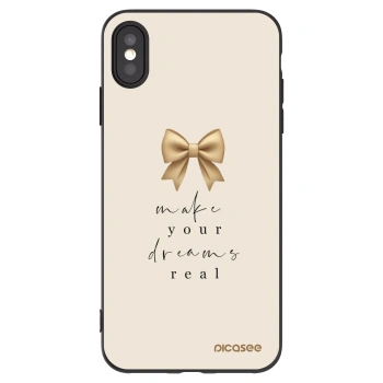 Picasee silikónový čierny obal pre Apple iPhone XS Max - Golden Dream