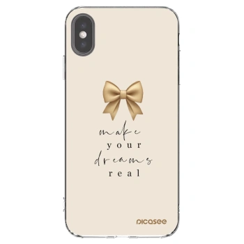 Picasee silikónový prehľadný obal pre Apple iPhone XS Max - Golden Dream
