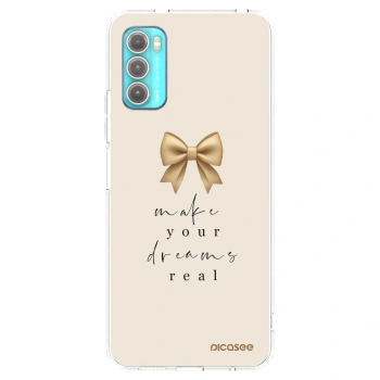 Picasee silikónový prehľadný obal pre Motorola Moto G60 - Golden Dream