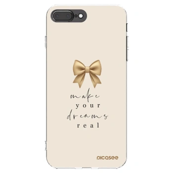 Picasee silikónový prehľadný obal pre Apple iPhone 7 Plus - Golden Dream