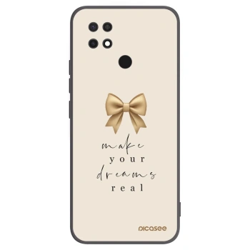 Picasee silikónový čierny obal pre Xiaomi Redmi 10C - Golden Dream