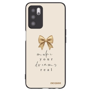 Picasee silikónový čierny obal pre OPPO A16s - Golden Dream