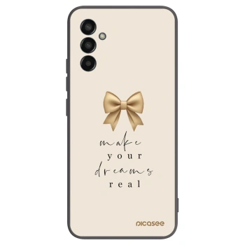Picasee silikónový čierny obal pre Samsung Galaxy M13 M135F - Golden Dream