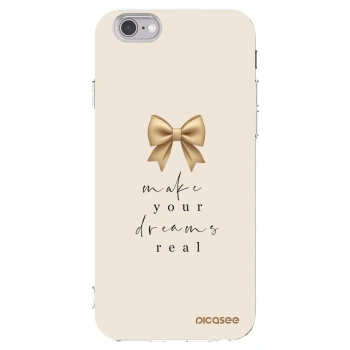 Picasee silikónový prehľadný obal pre Apple iPhone 6/6S - Golden Dream