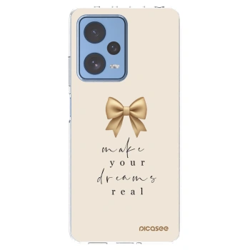 Picasee silikónový prehľadný obal pre Xiaomi Redmi Note 12 Pro 5G - Golden Dream