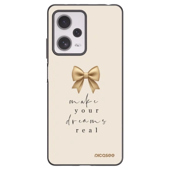 Picasee silikónový čierny obal pre Xiaomi Redmi Note 12 Pro+ 5G - Golden Dream