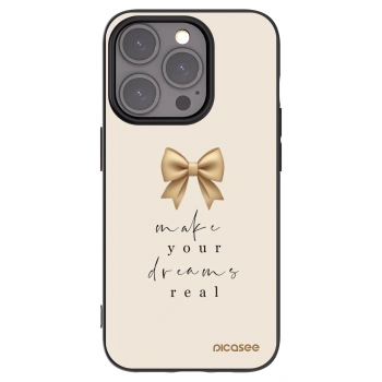 Picasee silikónový čierny obal pre Apple iPhone 15 Pro - Golden Dream