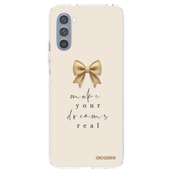 Picasee silikónový prehľadný obal pre Motorola Moto G62 - Golden Dream