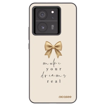 Picasee silikónový čierny obal pre Xiaomi 13T - Golden Dream