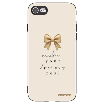 Picasee silikónový čierny obal pre Apple iPhone 7 - Golden Dream