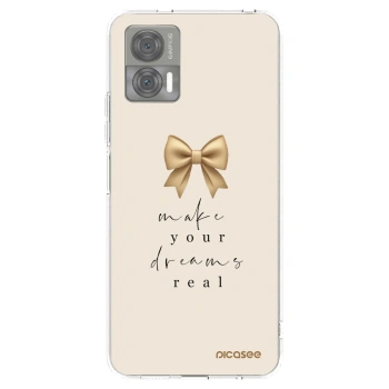 Picasee silikónový prehľadný obal pre Motorola Edge 30 Neo - Golden Dream