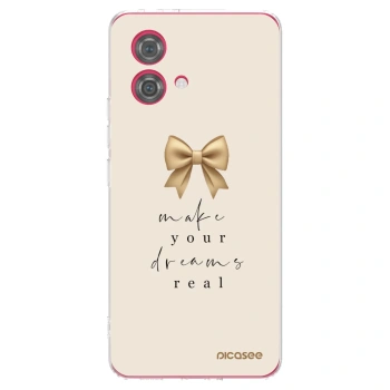 Picasee silikónový prehľadný obal pre Motorola Moto G84 5G - Golden Dream