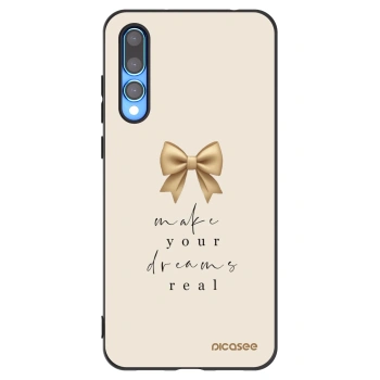 Picasee silikónový čierny obal pre Huawei P20 Pro - Golden Dream