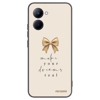 Picasee silikónový čierny obal pre Realme C33 (2023) - Golden Dream