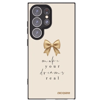Picasee silikónový čierny obal pre Samsung Galaxy S24 Ultra S928B 5G - Golden Dream