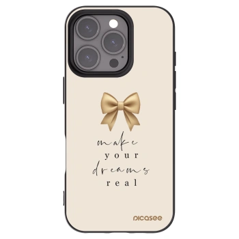 Picasee silikónový čierny obal pre Apple iPhone 16 Pro - Golden Dream