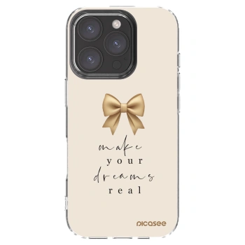 Picasee silikónový prehľadný obal pre Apple iPhone 16 Pro - Golden Dream