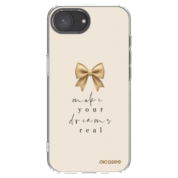 Picasee silikónový prehľadný obal pre Apple iPhone 16e - Golden Dream