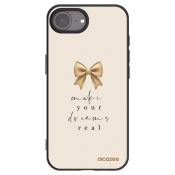 Picasee silikónový čierny obal pre Apple iPhone 16e - Golden Dream