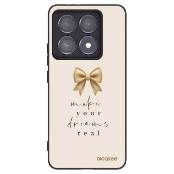 Picasee silikónový čierny obal pre Xiaomi 14T Pro - Golden Dream