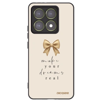 Picasee silikónový čierny obal pre Xiaomi 14T - Golden Dream