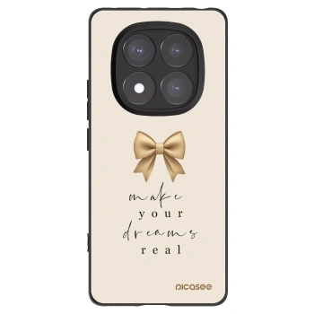 Picasee silikónový čierny obal pre Xiaomi Redmi Note 14 Pro+ 5G - Golden Dream