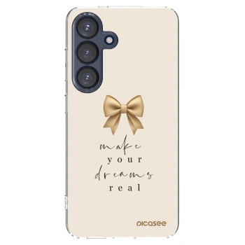 Picasee silikónový prehľadný obal pre Samsung Galaxy S25 5G - Golden Dream
