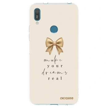 Picasee silikónový prehľadný obal pre Huawei Y7 2019 - Golden Dream