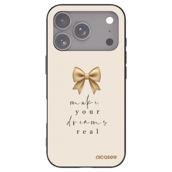 Picasee silikónový čierny obal pre Apple iPhone 17 Pro - Golden Dream