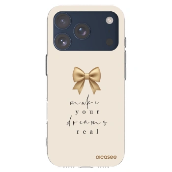 Picasee silikónový prehľadný obal pre Apple iPhone 17 Pro - Golden Dream