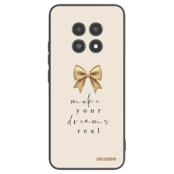 Picasee silikónový čierny obal pre Realme 12X - Golden Dream