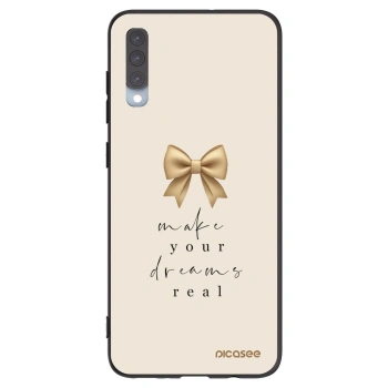 Picasee silikónový čierny obal pre Samsung Galaxy A70 A705F - Golden Dream