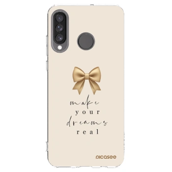 Picasee silikónový prehľadný obal pre Huawei P30 Lite - Golden Dream