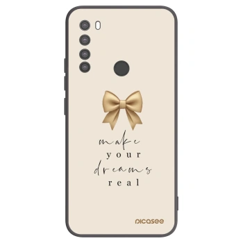 Picasee silikónový čierny obal pre Xiaomi Redmi Note 8 - Golden Dream