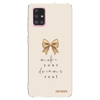 Picasee silikónový prehľadný obal pre Samsung Galaxy A71 A715F - Golden Dream