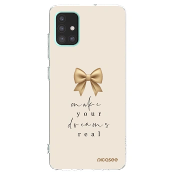 Picasee silikónový prehľadný obal pre Samsung Galaxy A51 A515F - Golden Dream
