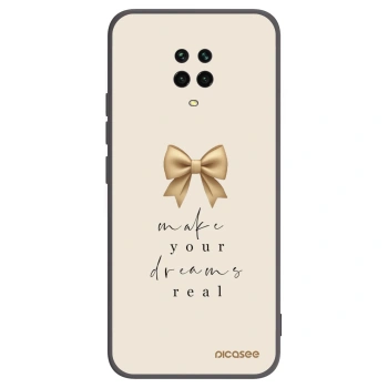 Picasee silikónový čierny obal pre Xiaomi Redmi Note 9 Pro - Golden Dream