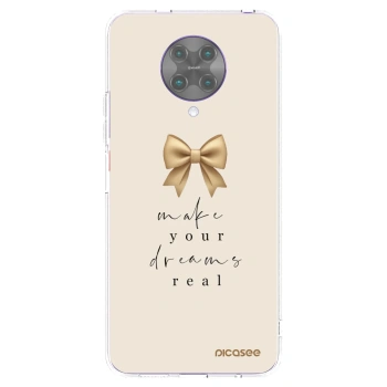 Picasee silikónový prehľadný obal pre Xiaomi Poco F2 Pro - Golden Dream