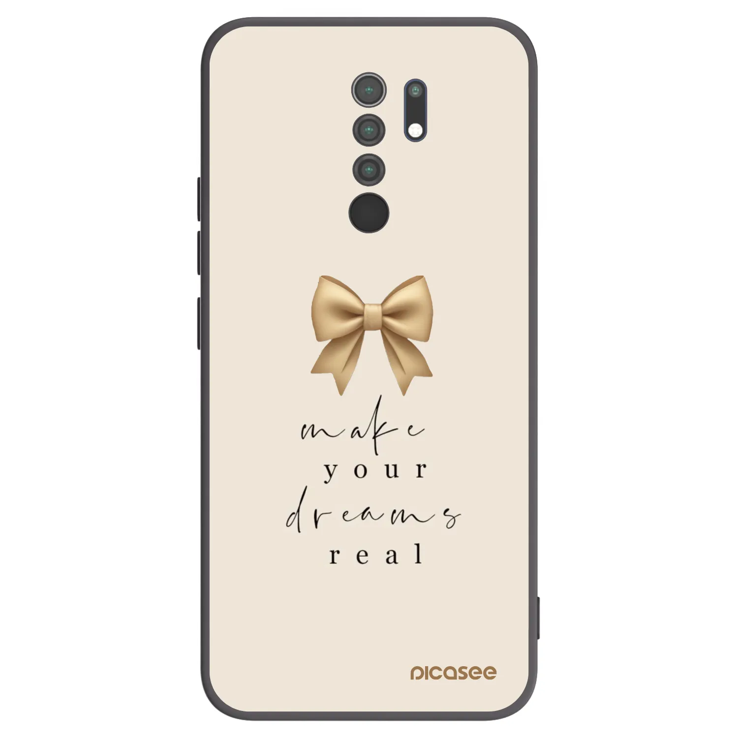 Picasee silikónový čierny obal pre Xiaomi Redmi 9 - Golden Dream