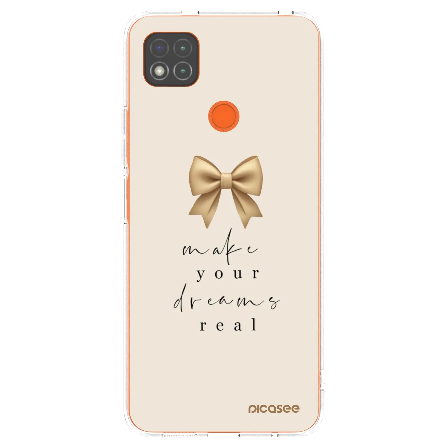 Silikónový prehľadný obal pre Xiaomi Redmi 9C - Golden Dream