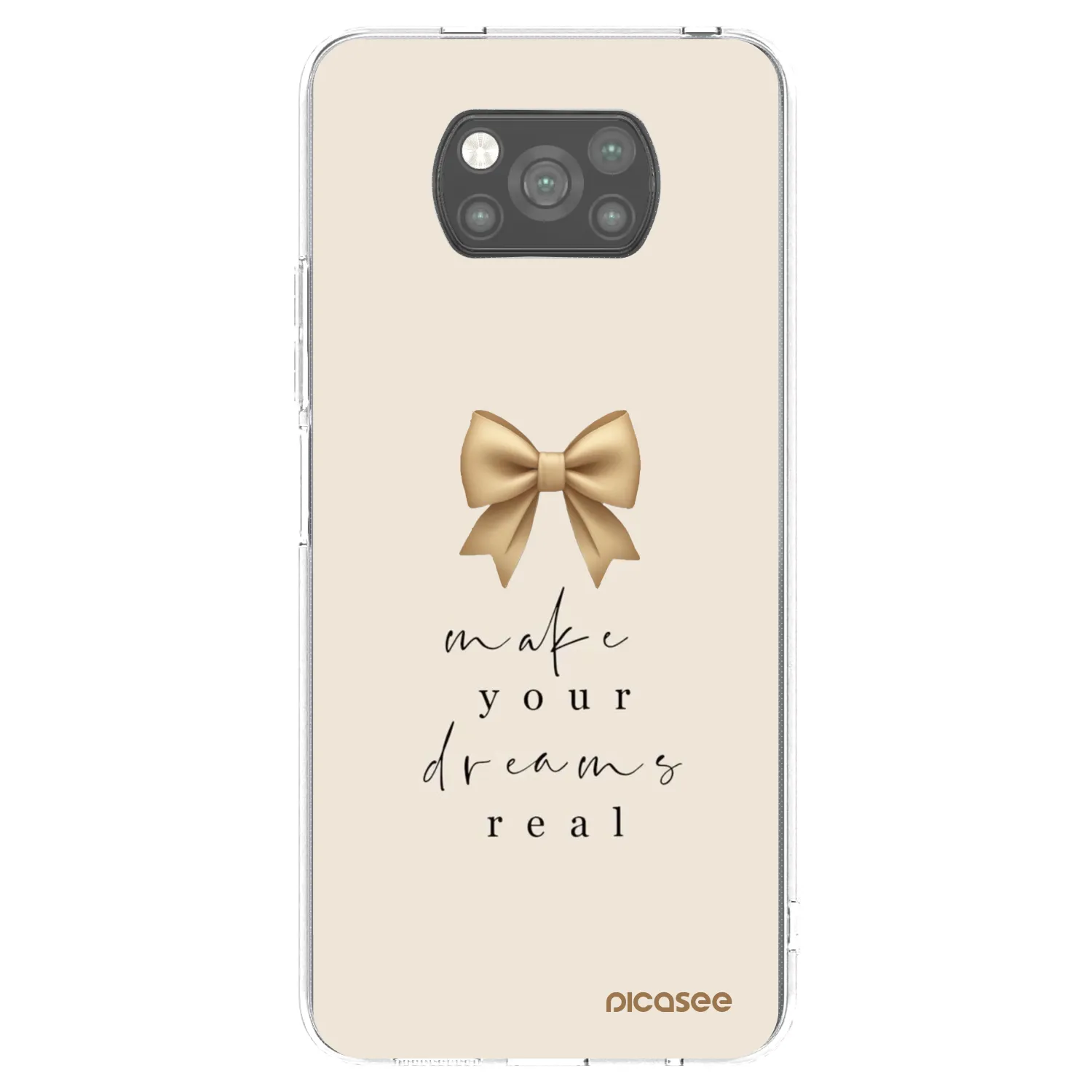 Picasee silikónový čierny obal pre Xiaomi Poco X3 - Golden Dream