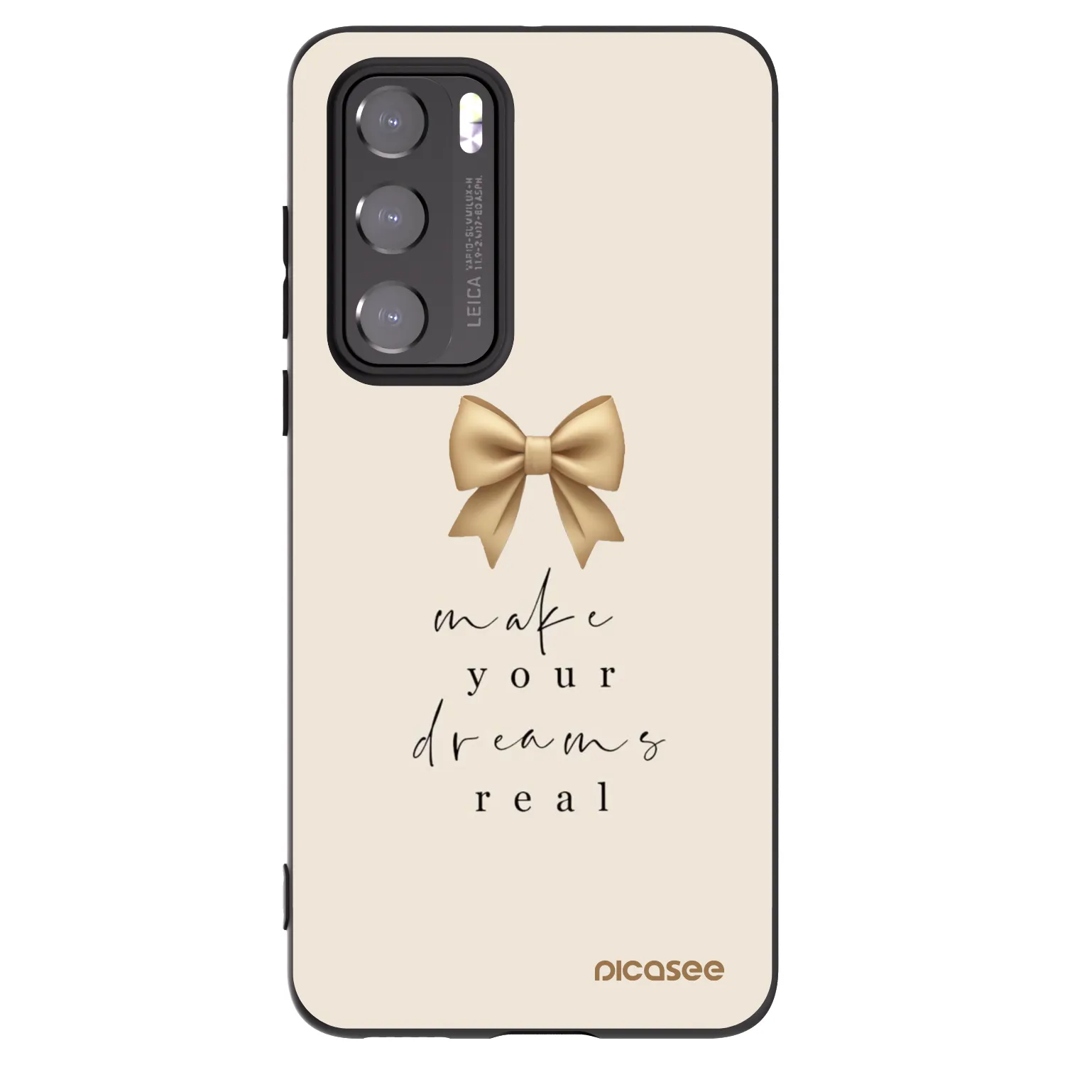 Picasee silikónový čierny obal pre Huawei P40 - Golden Dream